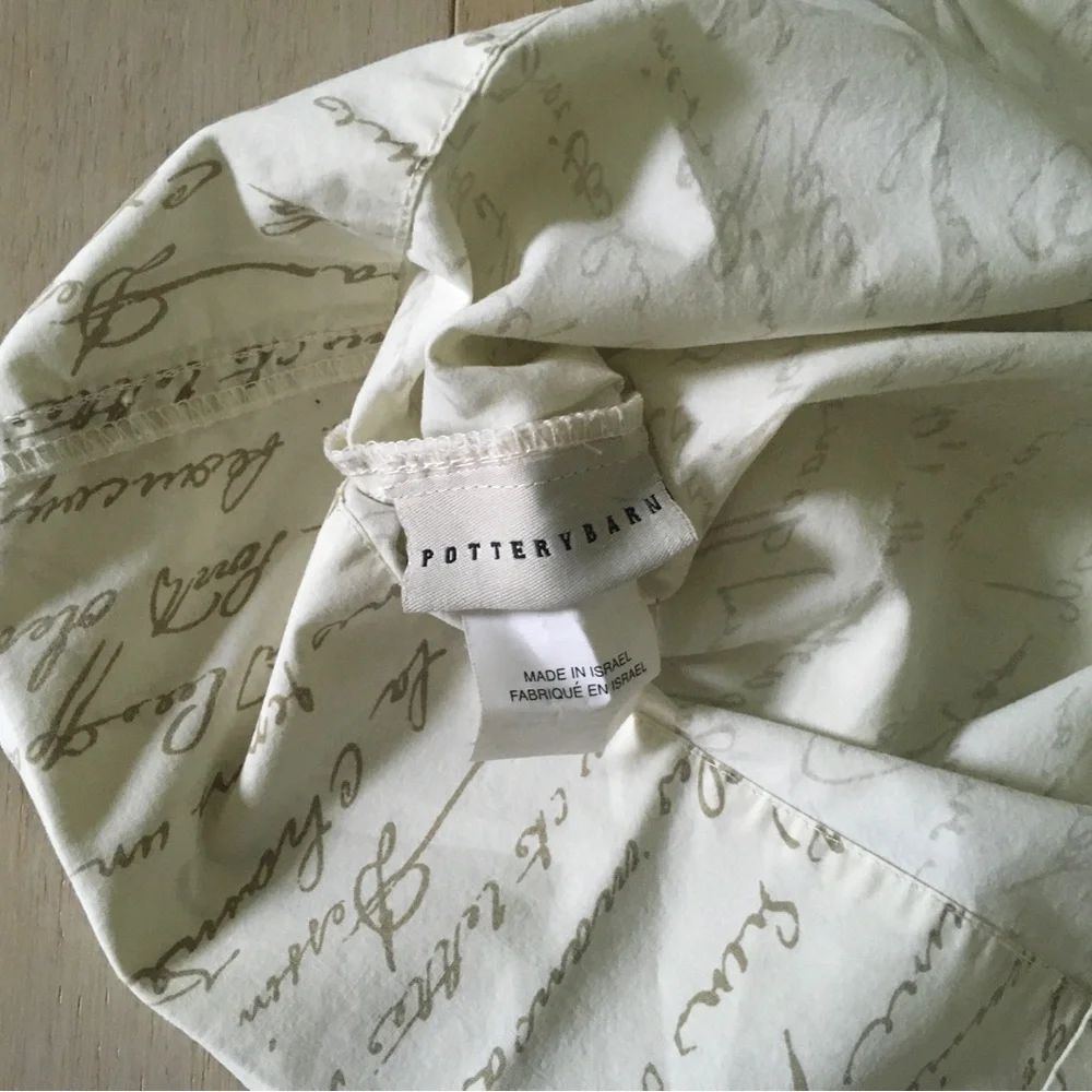 Pottery Barn cream beige